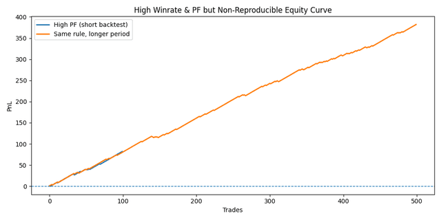 勝率とPFの罠｜数字の裏に隠れた「カーブフィッティング」を見抜く